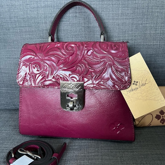 NWT PATRICIA NASH CHAUNY SATCHEL HANDBAG TOOLED LEATHER Bags